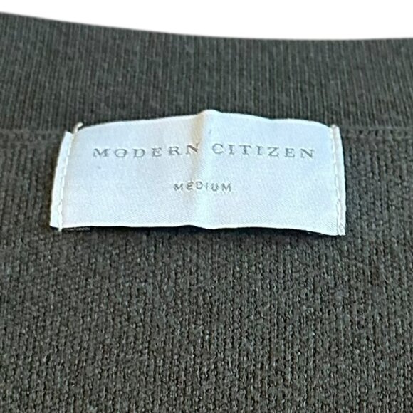 Modern Citizen Green Sweater Dress Off-Shoulder Long Sleeve Stretch Size Medium - Picture 12 of 12